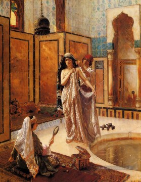  Bath Tableaux - Le bain de harem Rudolf Ernst